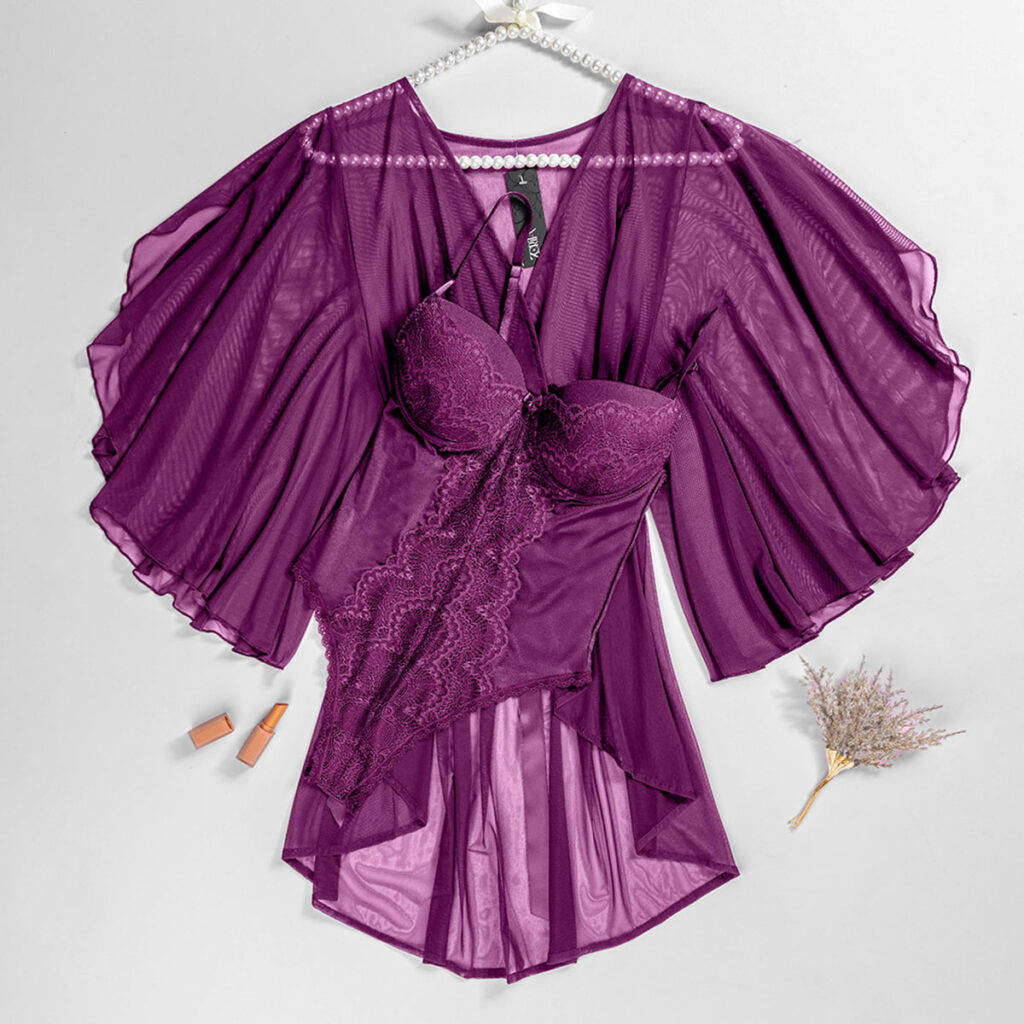 طقم قطعتين شيفون فاخر بقماش خفيف وانسيابي، تصميم أنثوي أنيق يمنحك إطلالة جذابة ومريحة