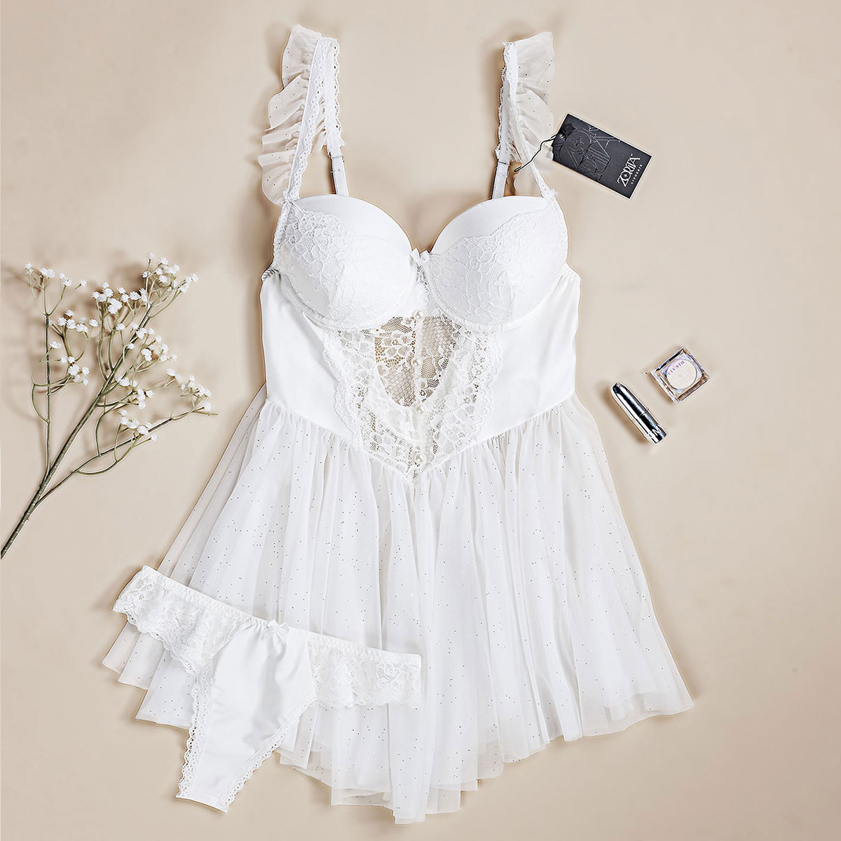 بيبي دول ساتان فاخر بلمسة حريرية ناعمة وتصميم أنثوي جذاب لإطلالة راقية ومريحة